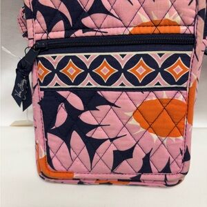 Vera Bradley Pink and Orange Geometric Crossbody Bag